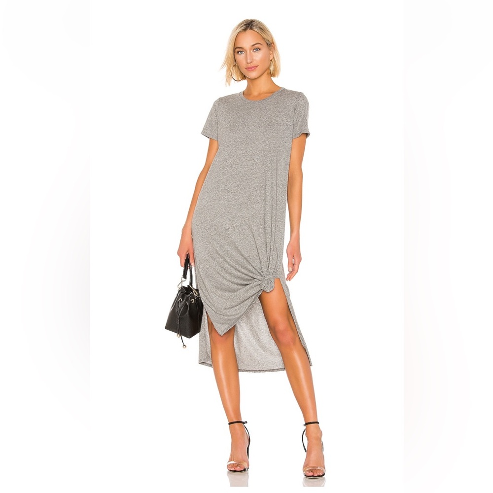 Michael Lauren Charcoal Short Sleeve Dress